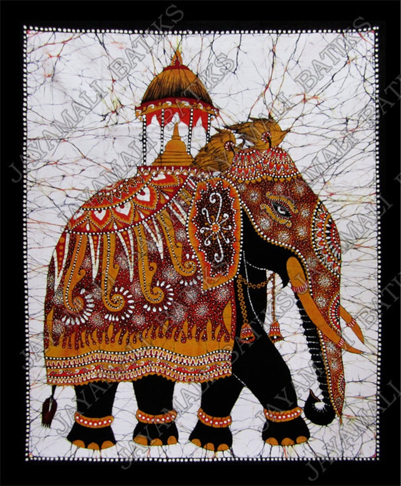 Hand made batik wall hanging Etsy