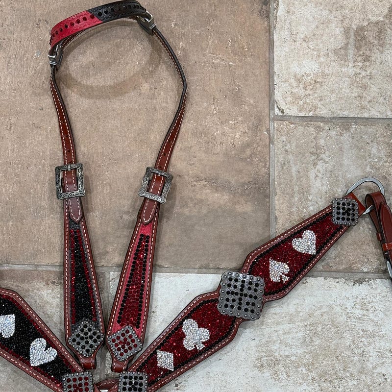 Spade Rurquose Poker Horse Tack Sets - Etsy