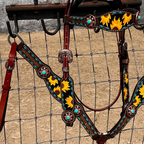 Sunflower Horse Bridle Etsy