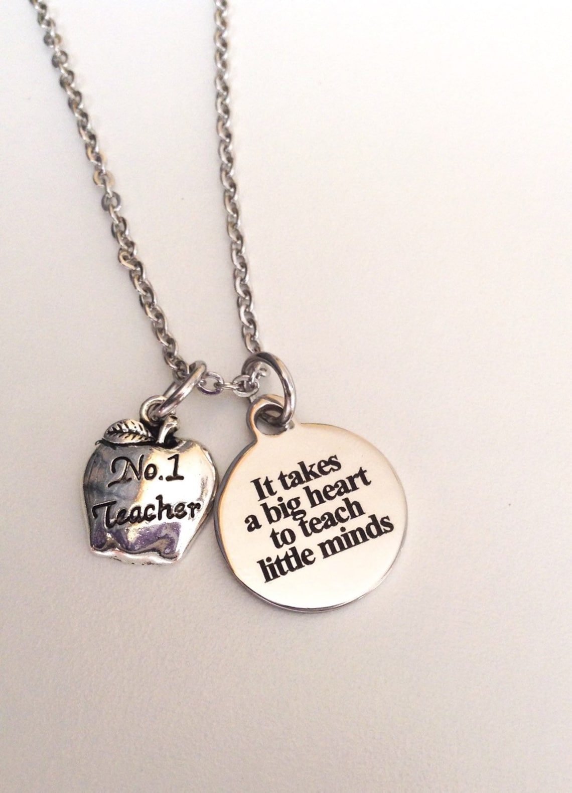 Teacher necklace best teacher special teacher it takes a Etsy