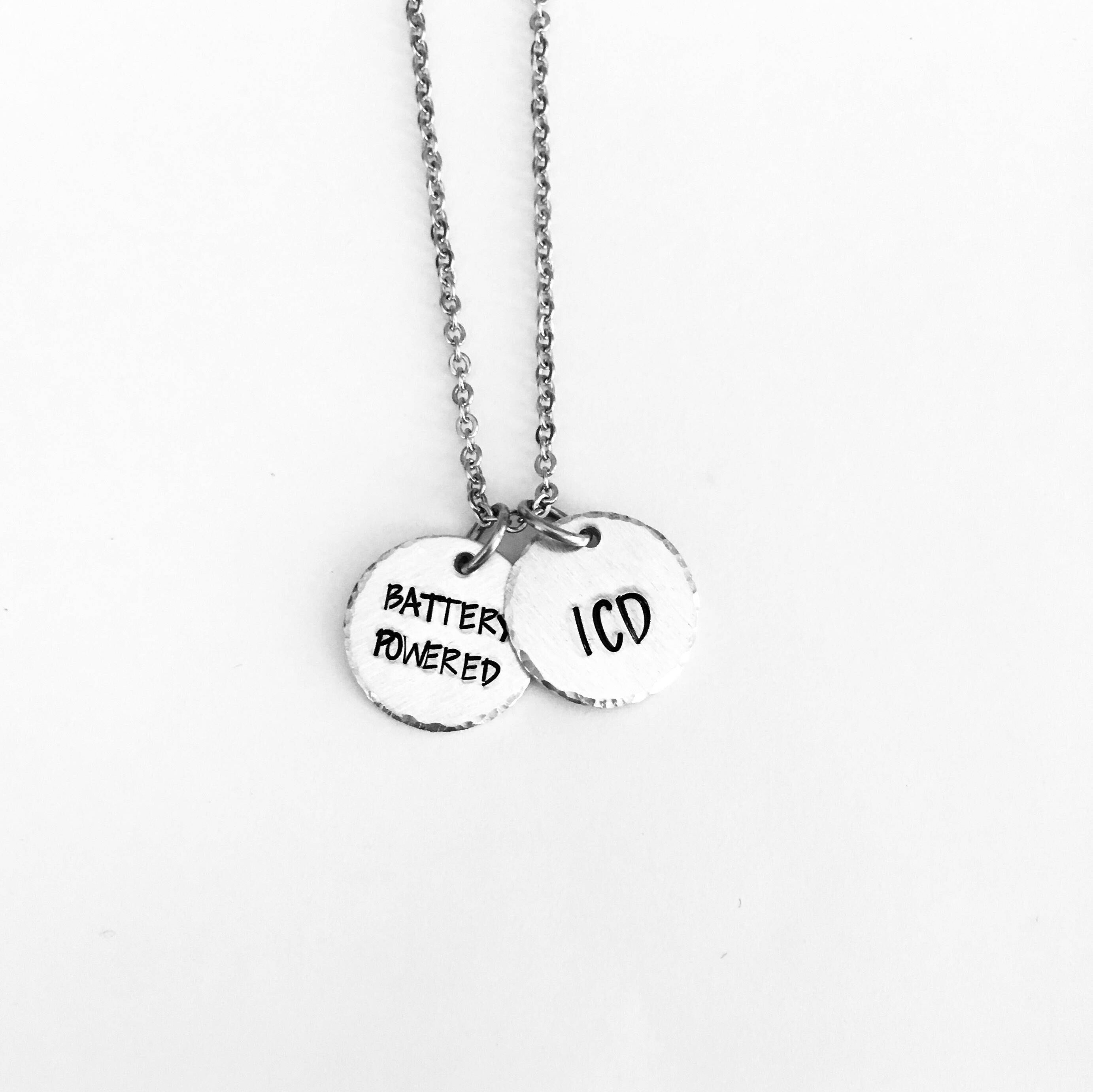 Implanted defibrillator on sale id necklace
