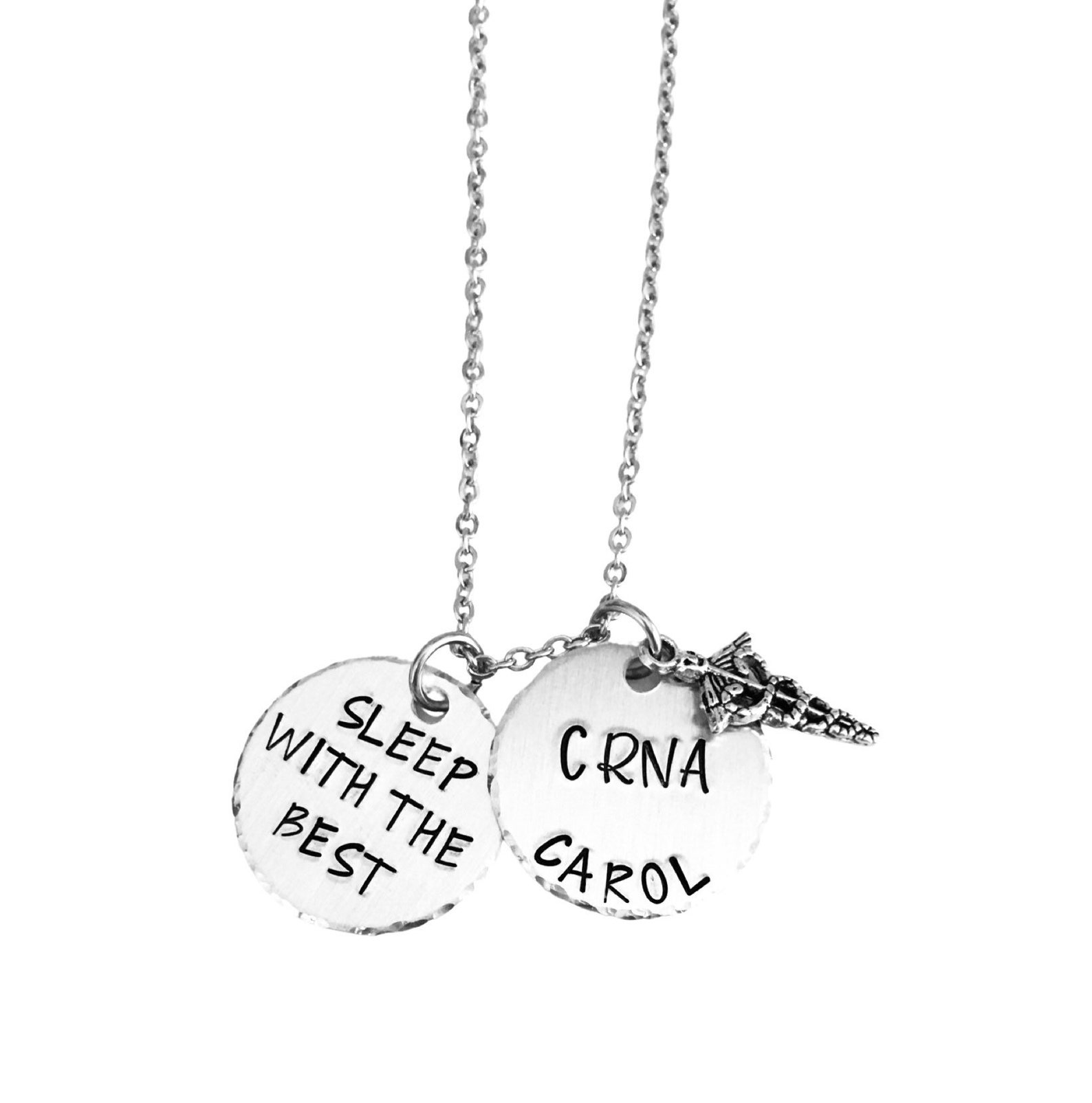 CRNA Necklace Keyring Nurse Anesthetist Gifts for Her Etsy