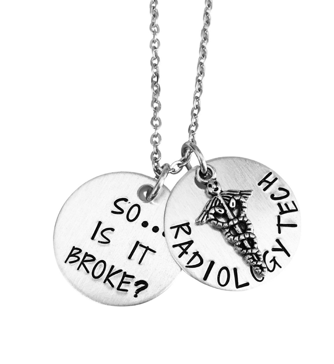 Radiology Tech Necklace Xray Tech Keyring Radiologist Etsy