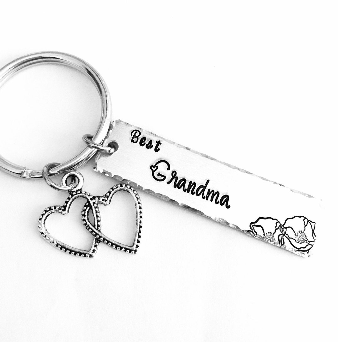 Grandma Keychain Best Grandmother Keyring Nana Gifts for Etsy