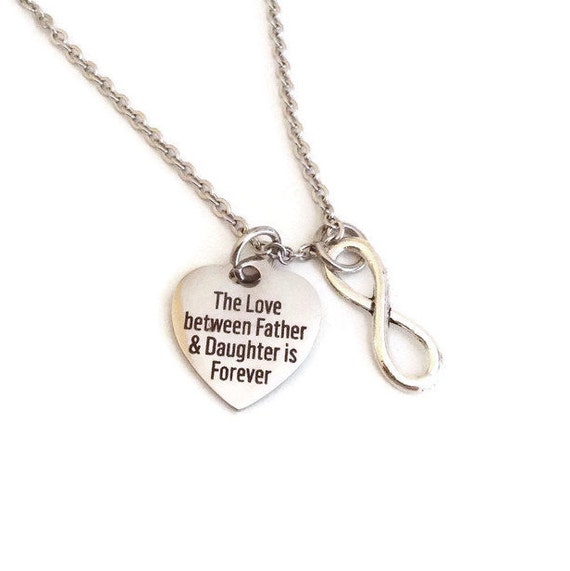 Noah Father's Day Card Father Daughter Personalized Engraved Necklaces -  Quan Jewelry