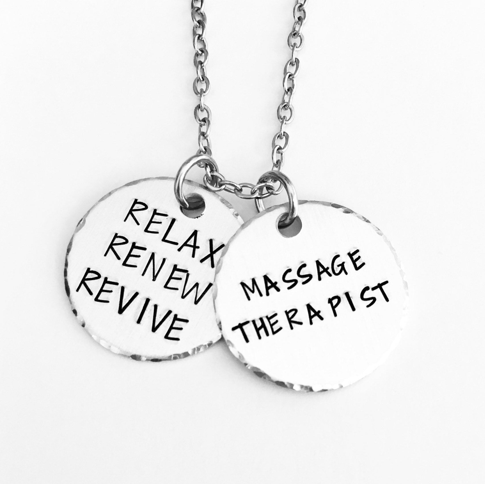 Massage therapist necklace or keyring massage therapy relax Etsy