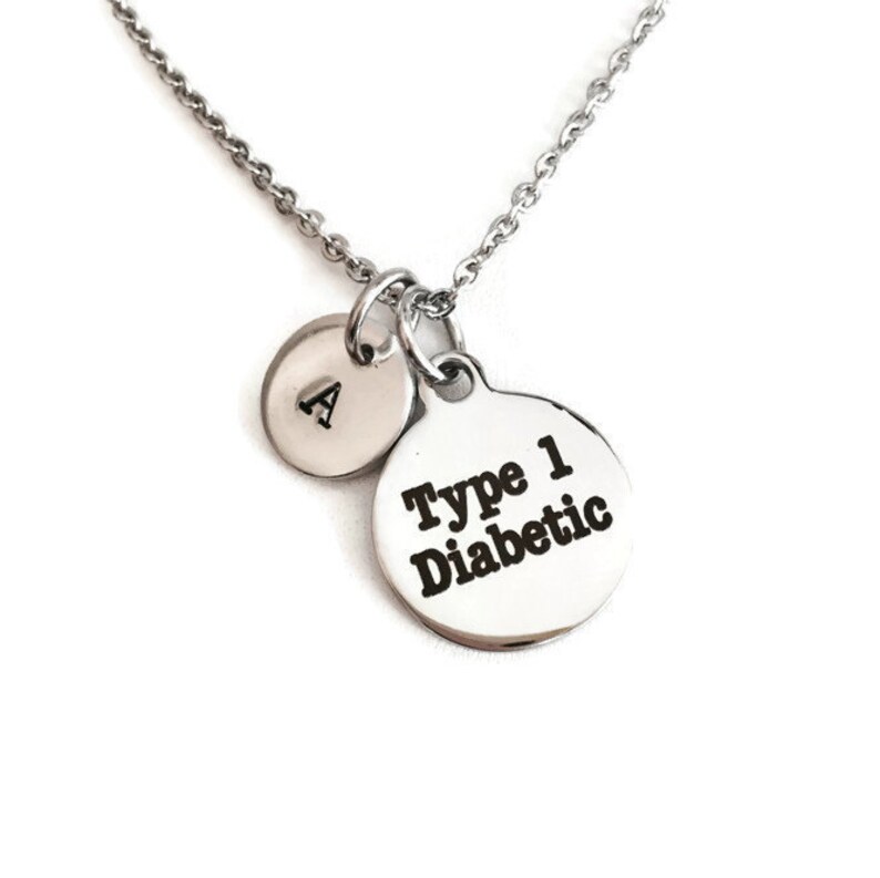 Type 1 Diabetic Necklace Diabetes Medical Alert Necklace Etsy