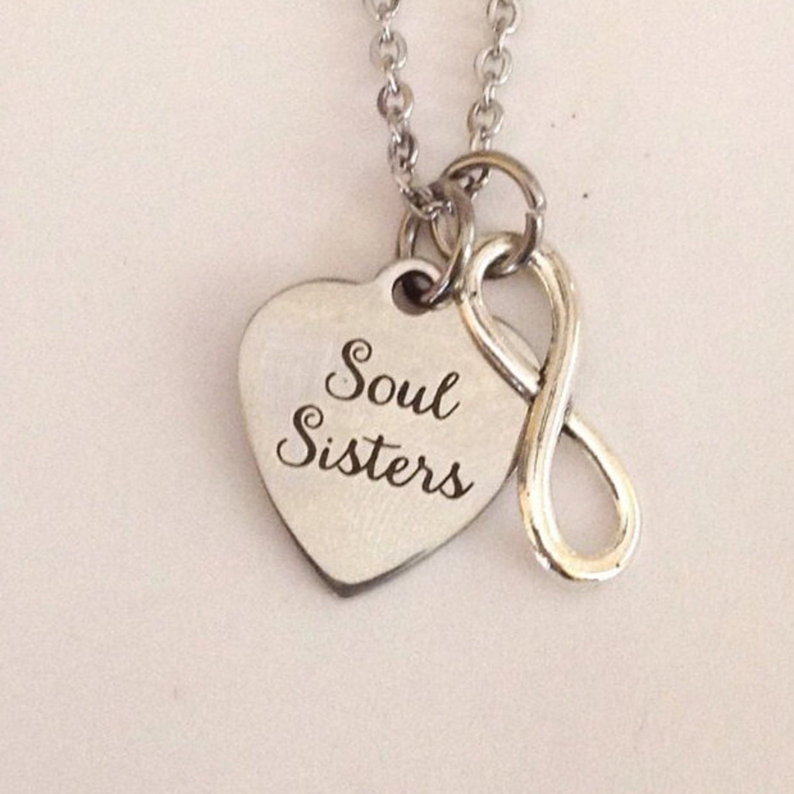 Soul Sisters Necklace Petite Stainless Steel Necklace Best Etsy