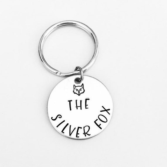 Silver Fox Keyring Mens Gifts Sexy Gray Haired Men Etsy