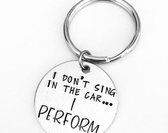 Karaoke keychain, singers, sing in the car, gift for her, gift for him, Christmas present, Mothers Day, Fathers Day, performer, love to sing