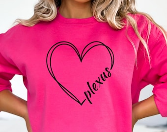 Plexus Heart Unisex Heavy Blend™ Crewneck Sweatshirt, Plexus, Gut Health, Pink Drink Tee, Plexus Swag, Plexus Gift