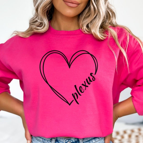 Plexus Heart Unisex Heavy Blend™ Crewneck Sweatshirt, Plexus, Gut Health, Pink Drink Tee, Plexus Swag, Plexus Gift