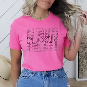 Plexus Stacked Letters Unisex Jersey Short Sleeve Tee, Plexus Swag, Pink Drink,  Plexus Gifts, Gut Health, Plexus