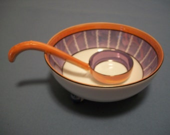 Noritake Lusterware Mayonaise w/Ladle / Free Shipping