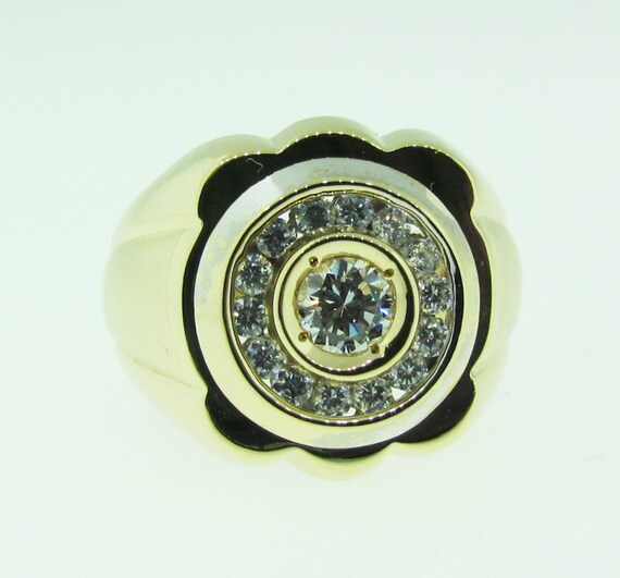 14 K gold and diamond Men's ring. - image 1