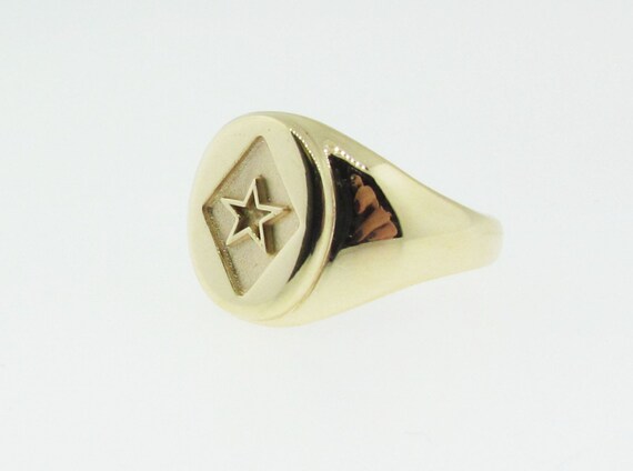 Vintage gold star ring. Unisex. - image 3