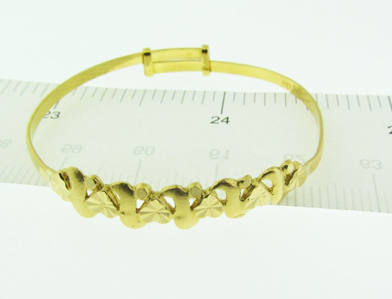 22 Karat Gold Baby Bangle Bracelet. Vintage. Etsy
