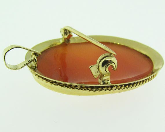 Vintage Shell Cameo brooch / pendant. - image 2