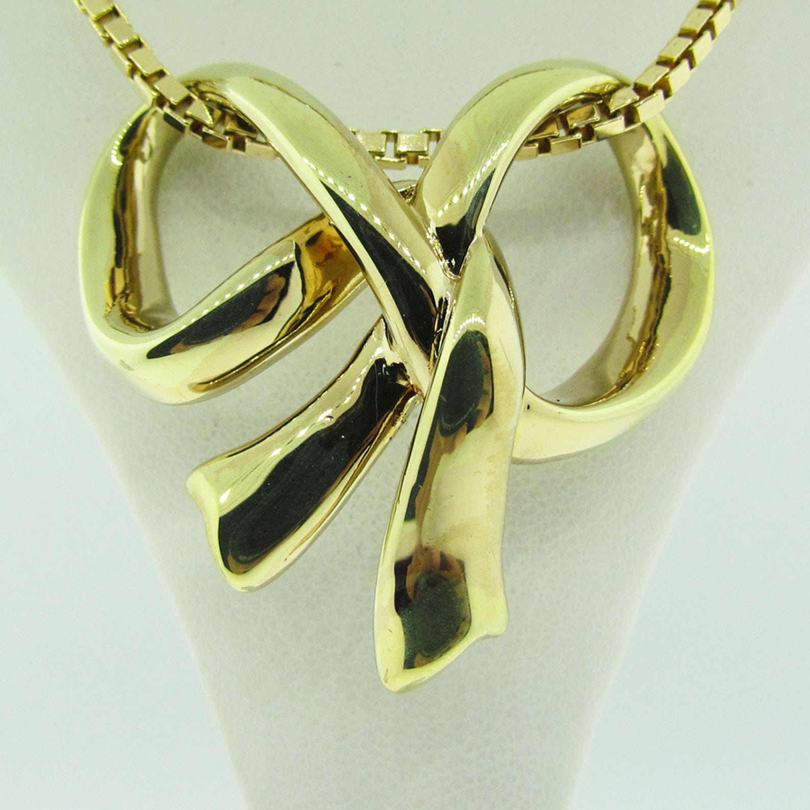 14 K Gold Vintage Bow Slide / Pendant. Etsy