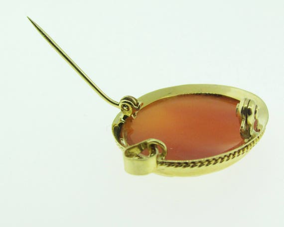 Vintage Shell Cameo brooch / pendant. - image 4