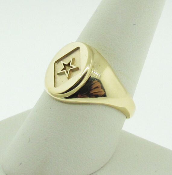 Vintage gold star ring. Unisex. - image 5