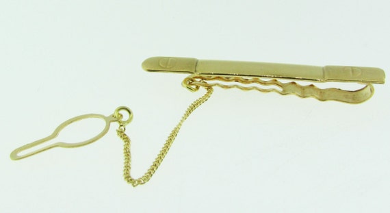 Vintage 18 K gold tie bar. - image 2