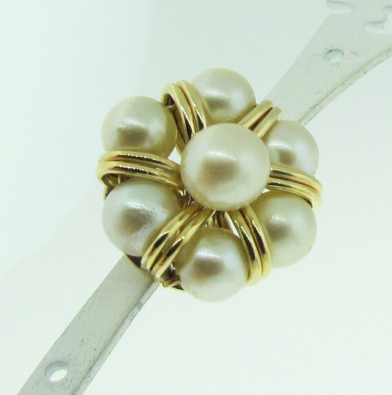 SALE * Antique 14 K gold and pearl earrings. - image 2