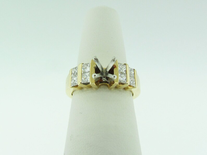 14 K Gold Diamond Engagement Ring Setting image 4