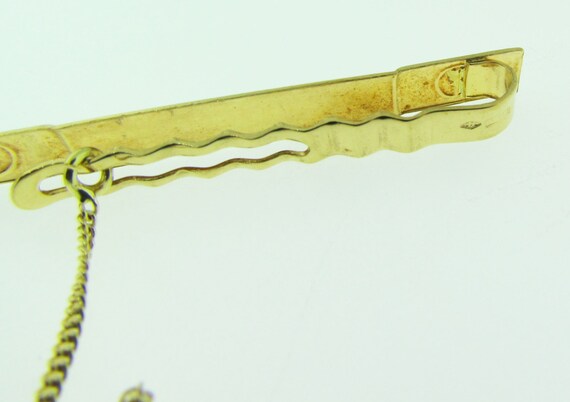 Vintage 18 K gold tie bar. - image 3