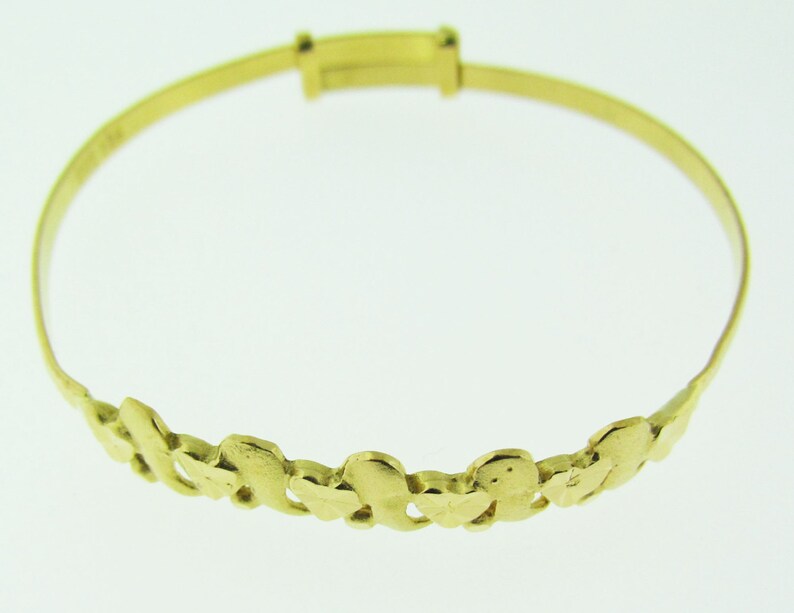 22 Karat Gold Baby Bangle Bracelet. Vintage. Etsy