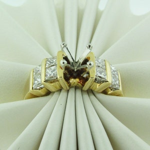 14 K Gold Diamond Engagement Ring Setting image 5