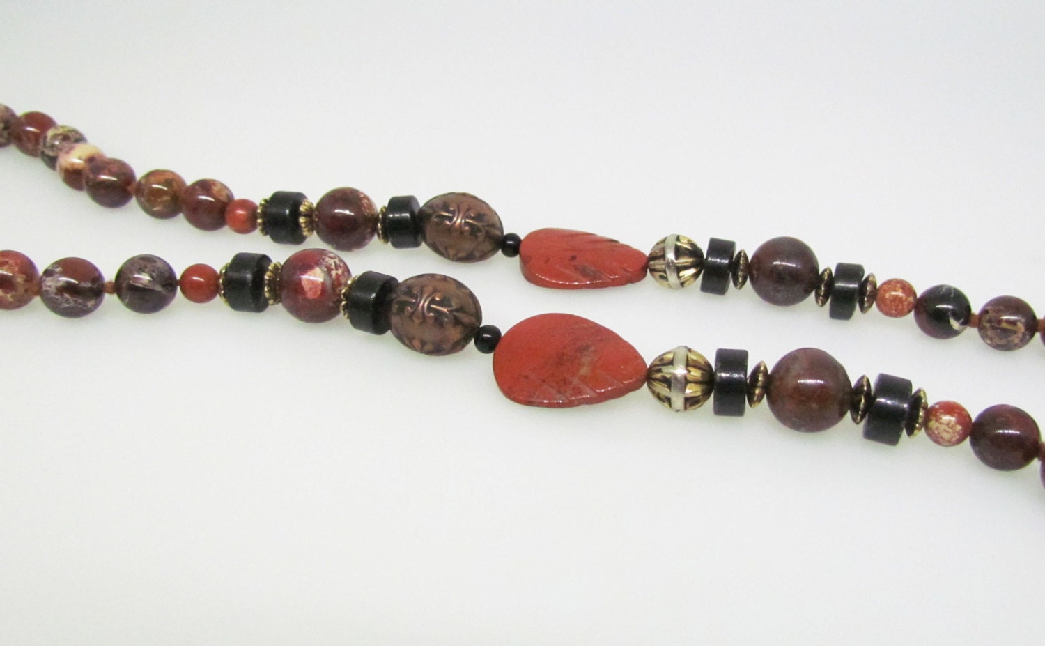 Italian Bead Necklace. 35 Long. Etsy