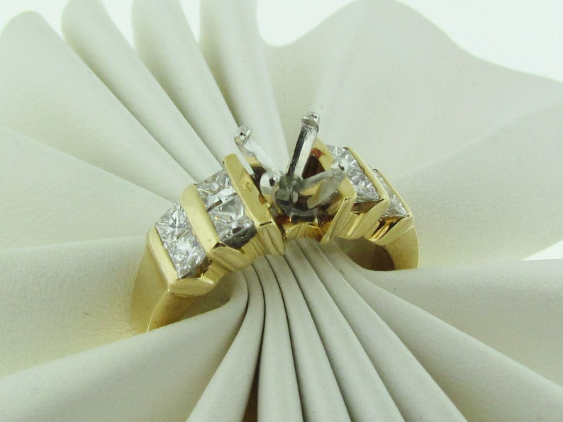 14 K Gold Diamond Engagement Ring Setting image 1