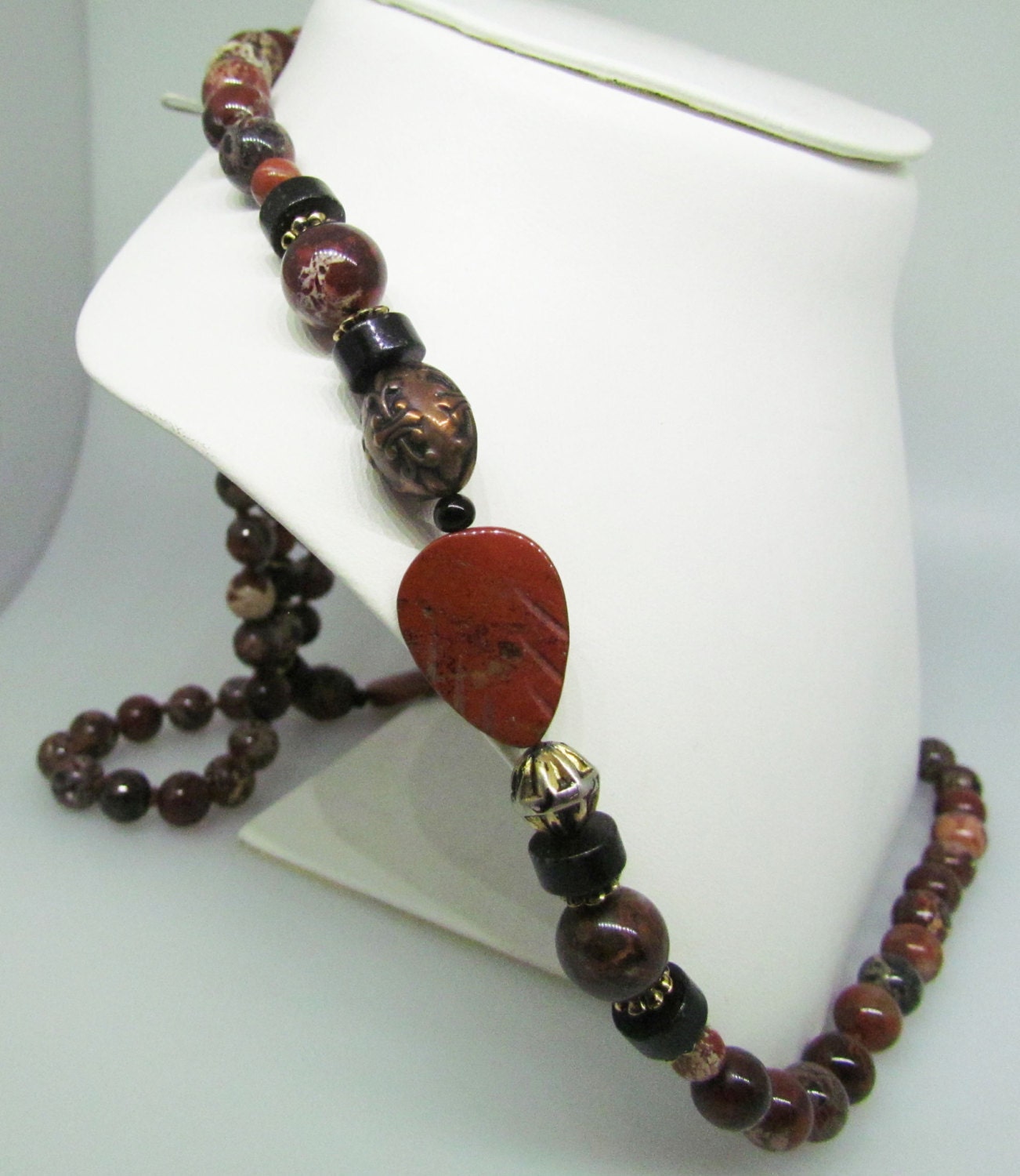 Italian Bead Necklace. 35 Long. Etsy