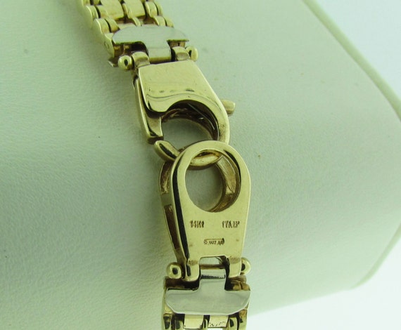 Italian Two-Tone Gold Men's Bracelet - image 5