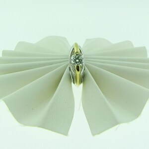 18 K Gold Modern Design Tension Set Diamond Engagement Ring - Etsy