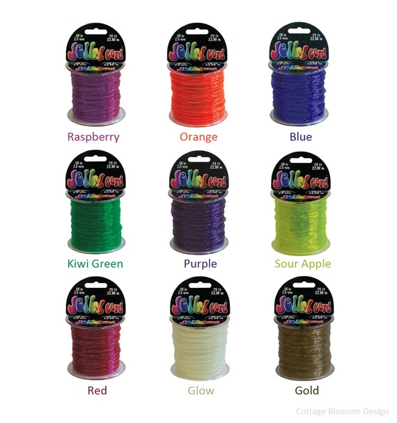 Jelly Cord 2mm 75 Foot Roll for Jewelry Beading in Delicious Etsy
