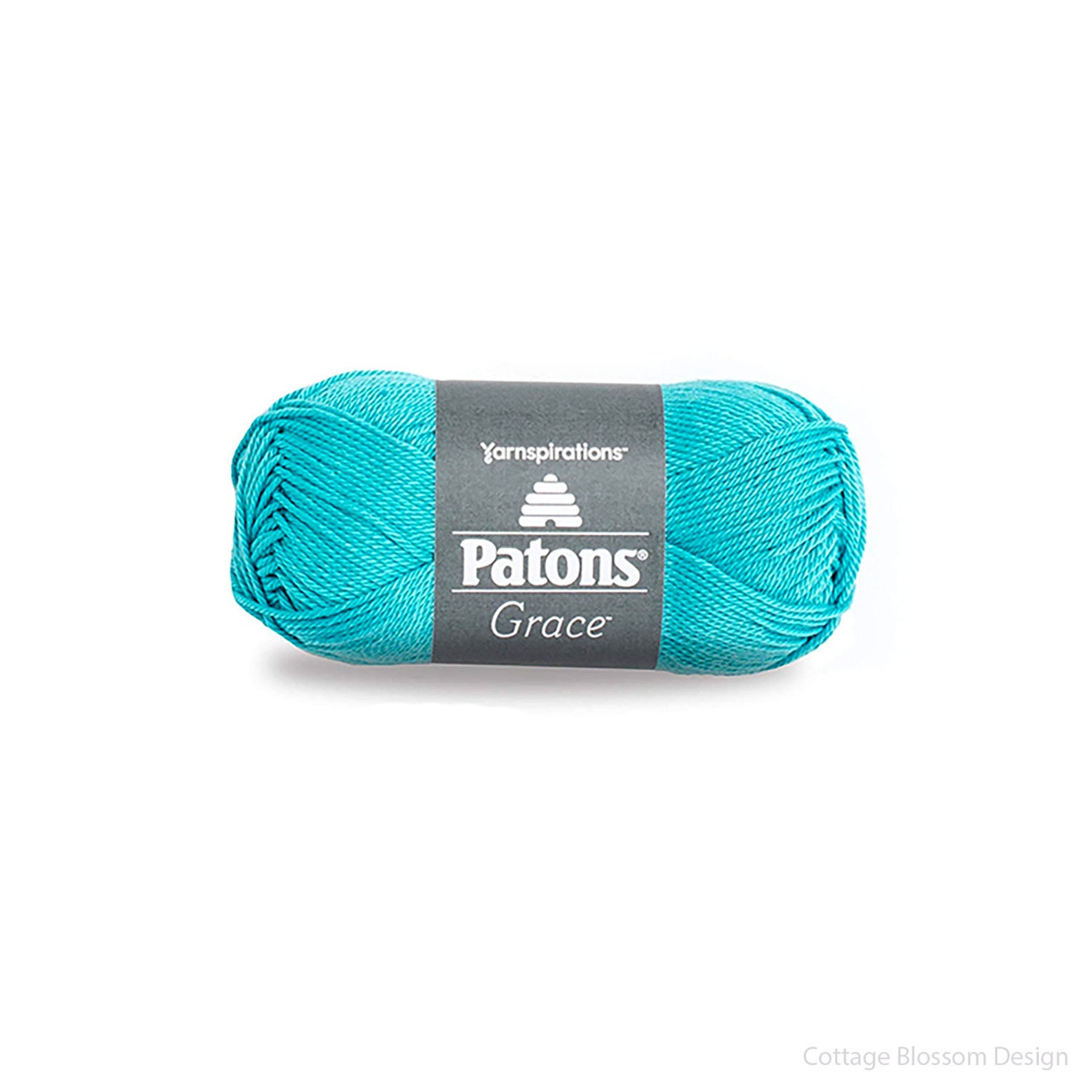 Patons Grace 100 Mercerized Cotton Yarn 1.75 oz Light Weight Etsy