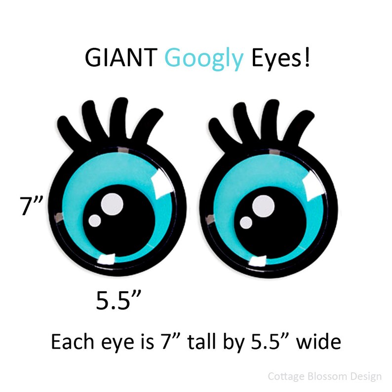 Giant Googly Eyes Oversized Movable Eyes Sticky Back Big Etsy