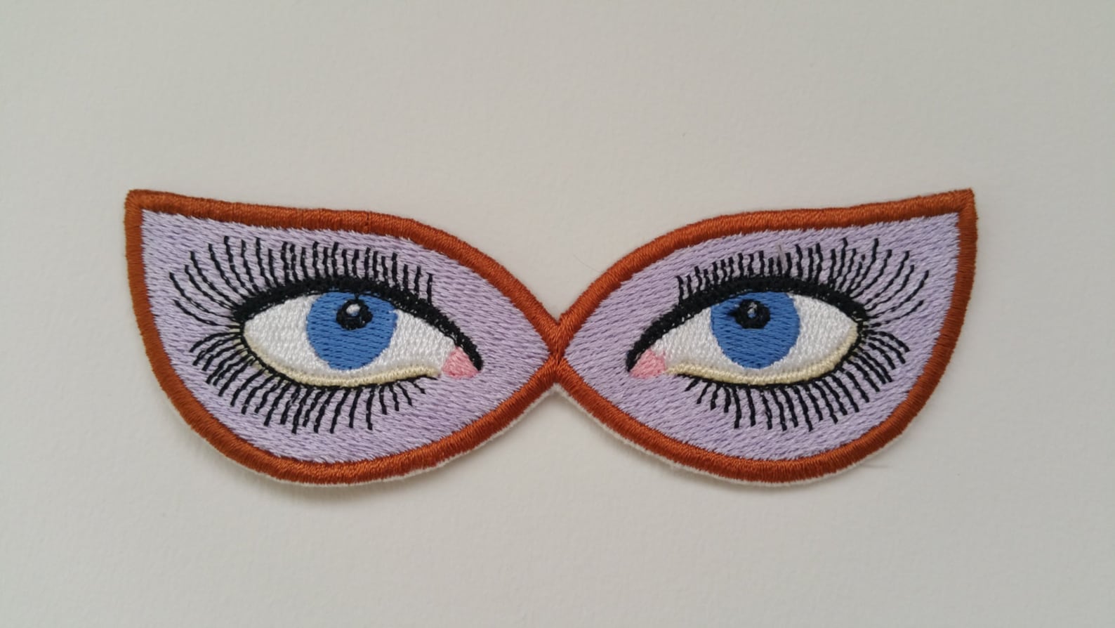 Eyes iron on or sew on patch Eyes embroidered applique Eyes Etsy
