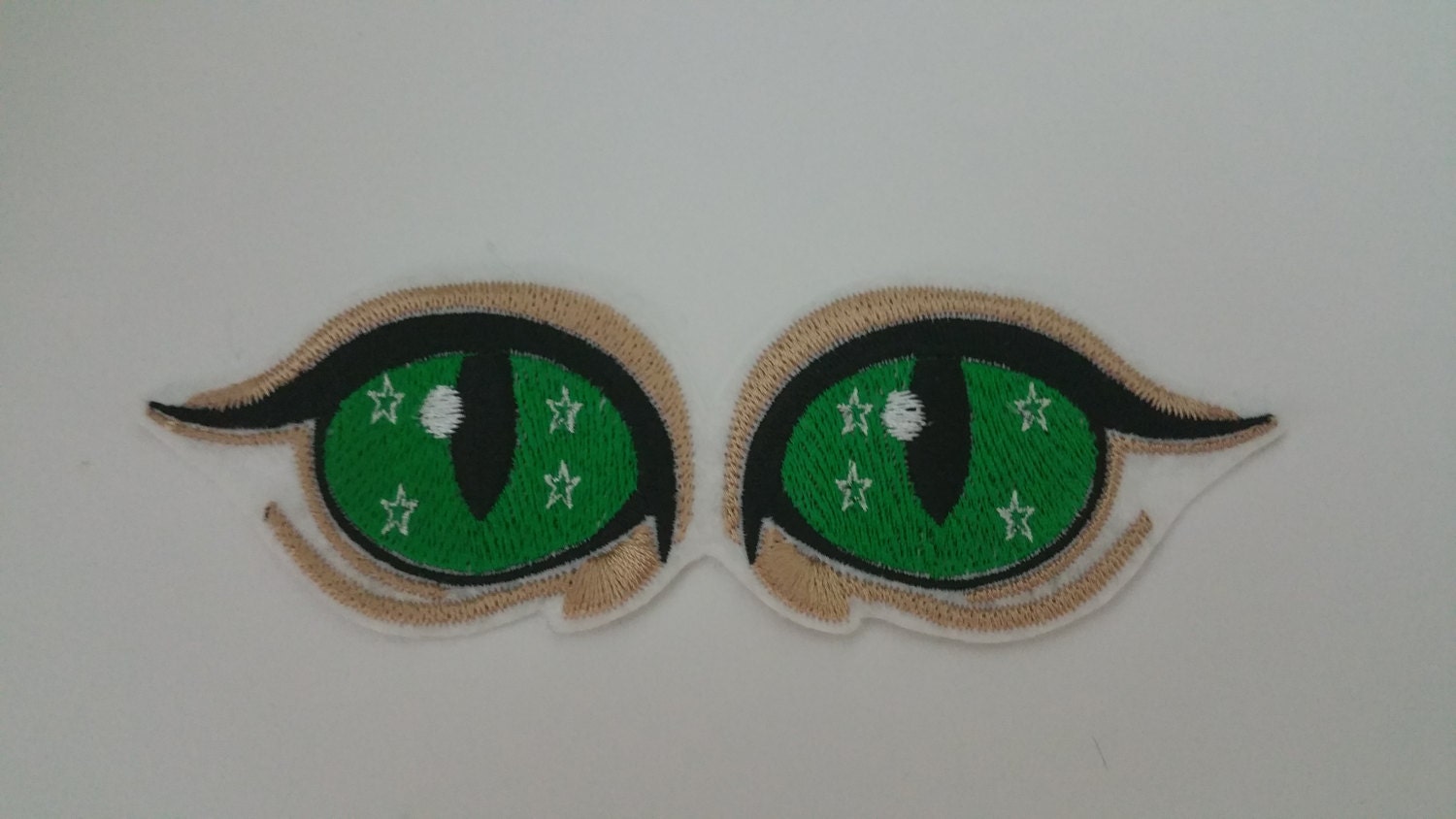 Large cat eyes iron on or sew on patch Cat eyes patch Eyes Etsy