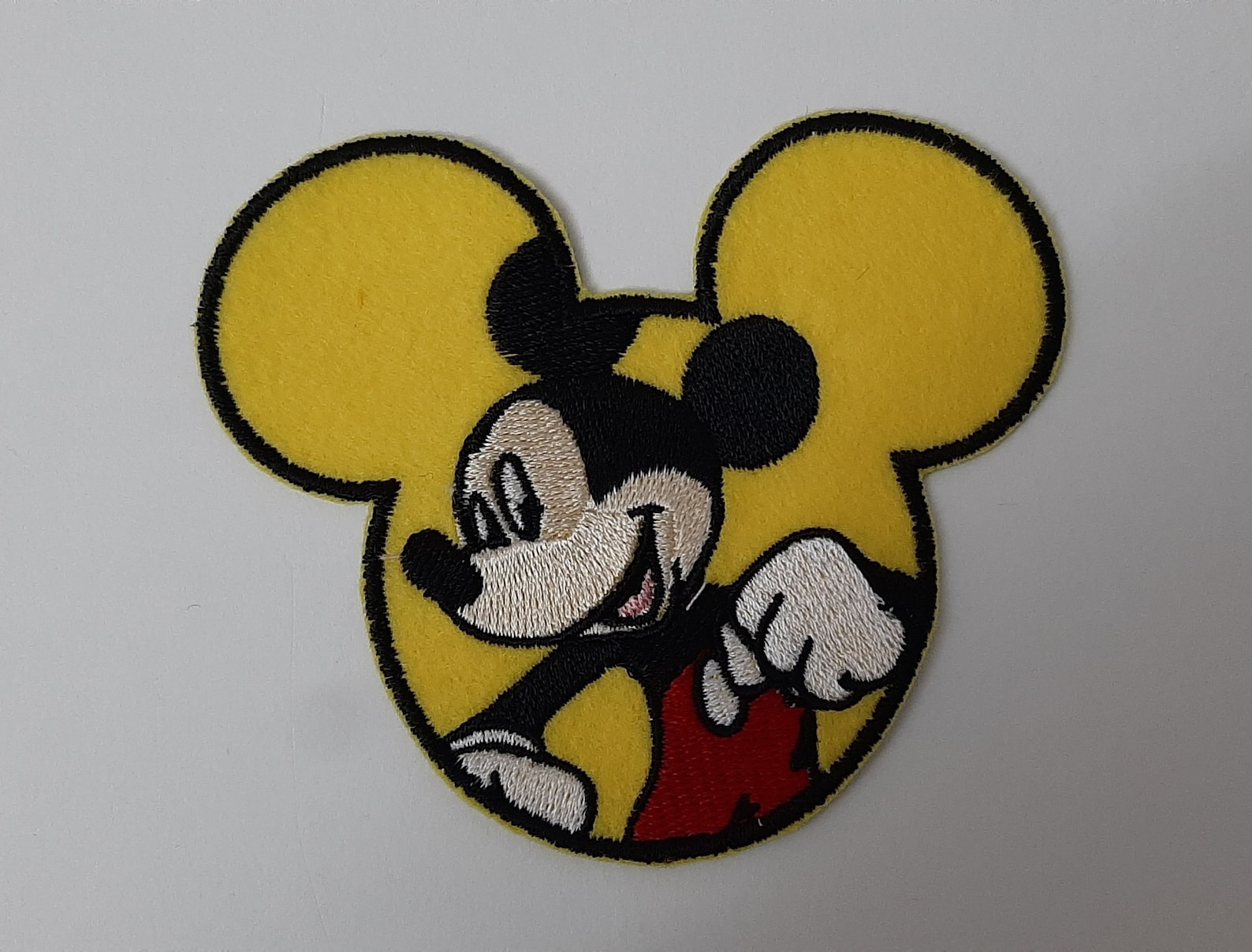 Mickey Mouse iron on or sew on patch Mickey head patch Disney Etsy