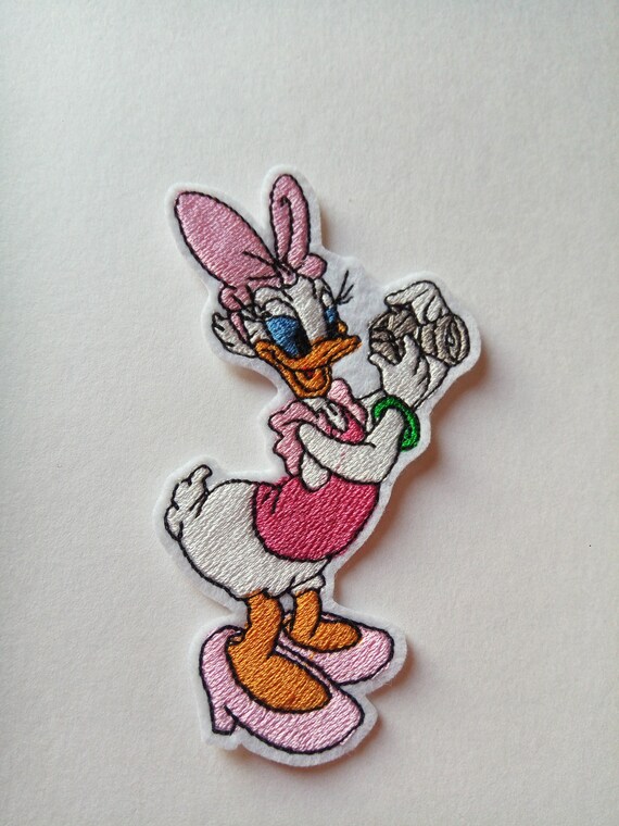 Daisy Duck iron on or sew on patch Daisy Duck applique Daisy Etsy