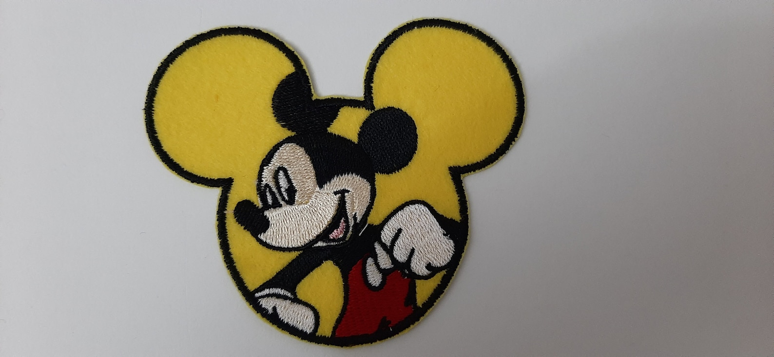 Mickey Mouse iron on or sew on patch Mickey head patch Disney Etsy