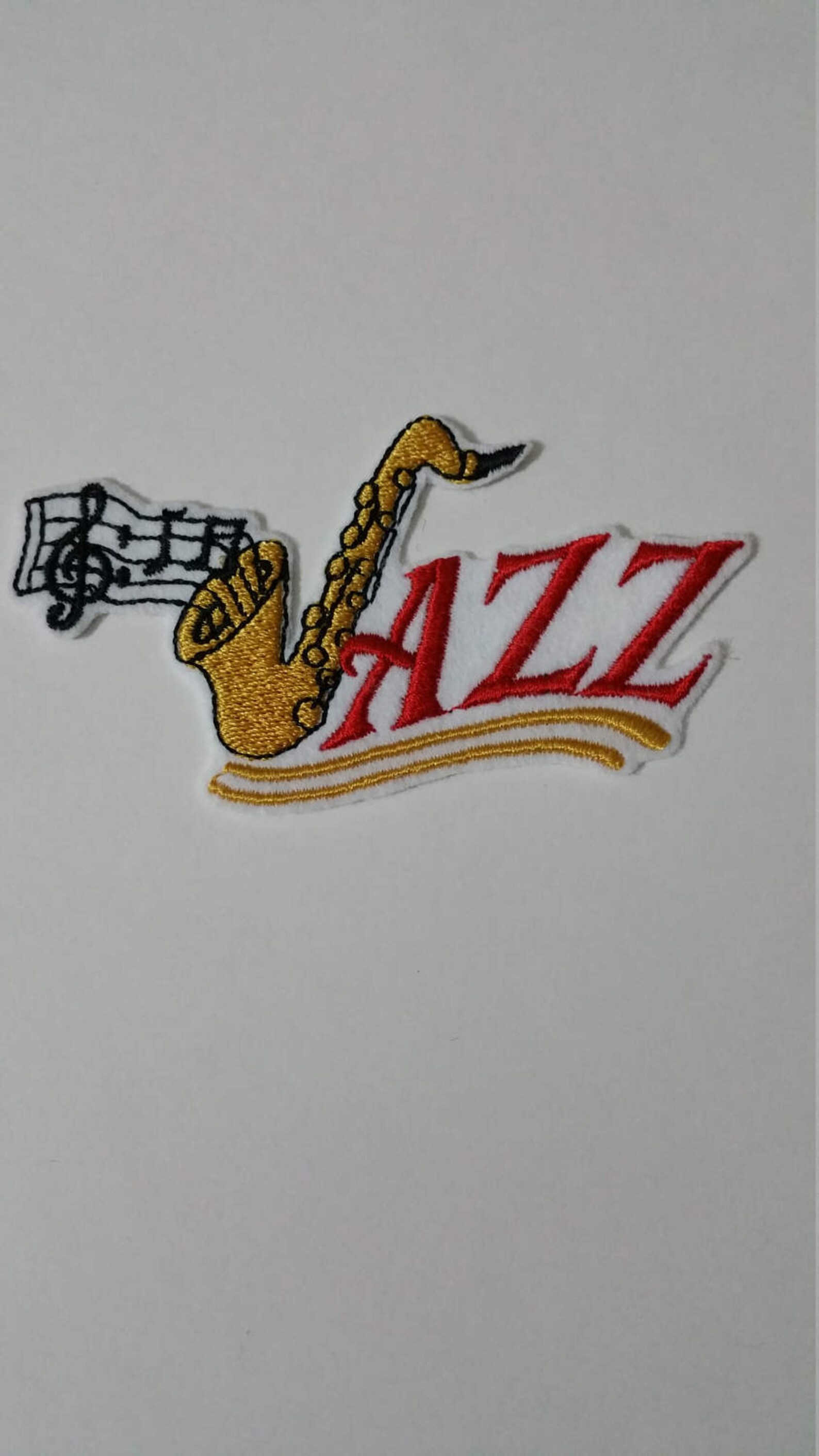 Saxophone jazz iron on or sew on patch Jazz patch Music iron Etsy