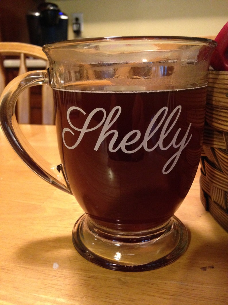 Vaso 16 onzas taza de café con nombre personalizado Etsy