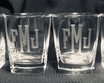 Engraved Rocks Glass - Etsy