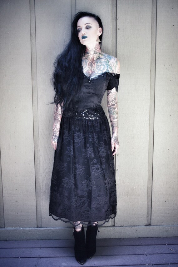 gothic midi dress