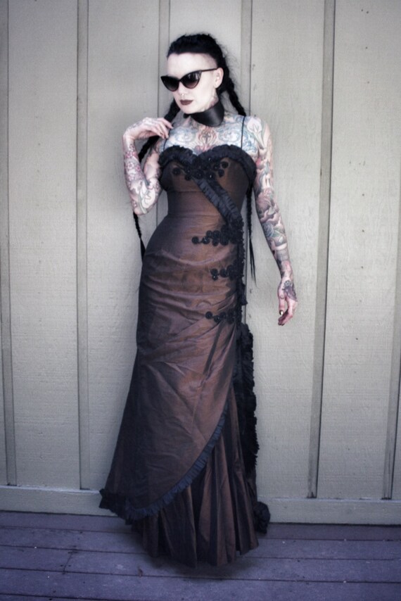steampunk prom dress