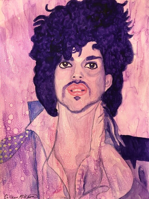 Pop Art Poster Prince Art Print Watercolor Artwork